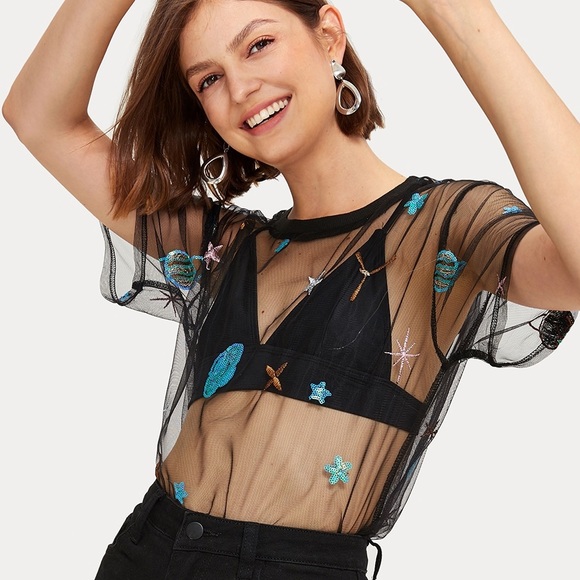 Planet mesh top 💫 - Picture 4 of 7